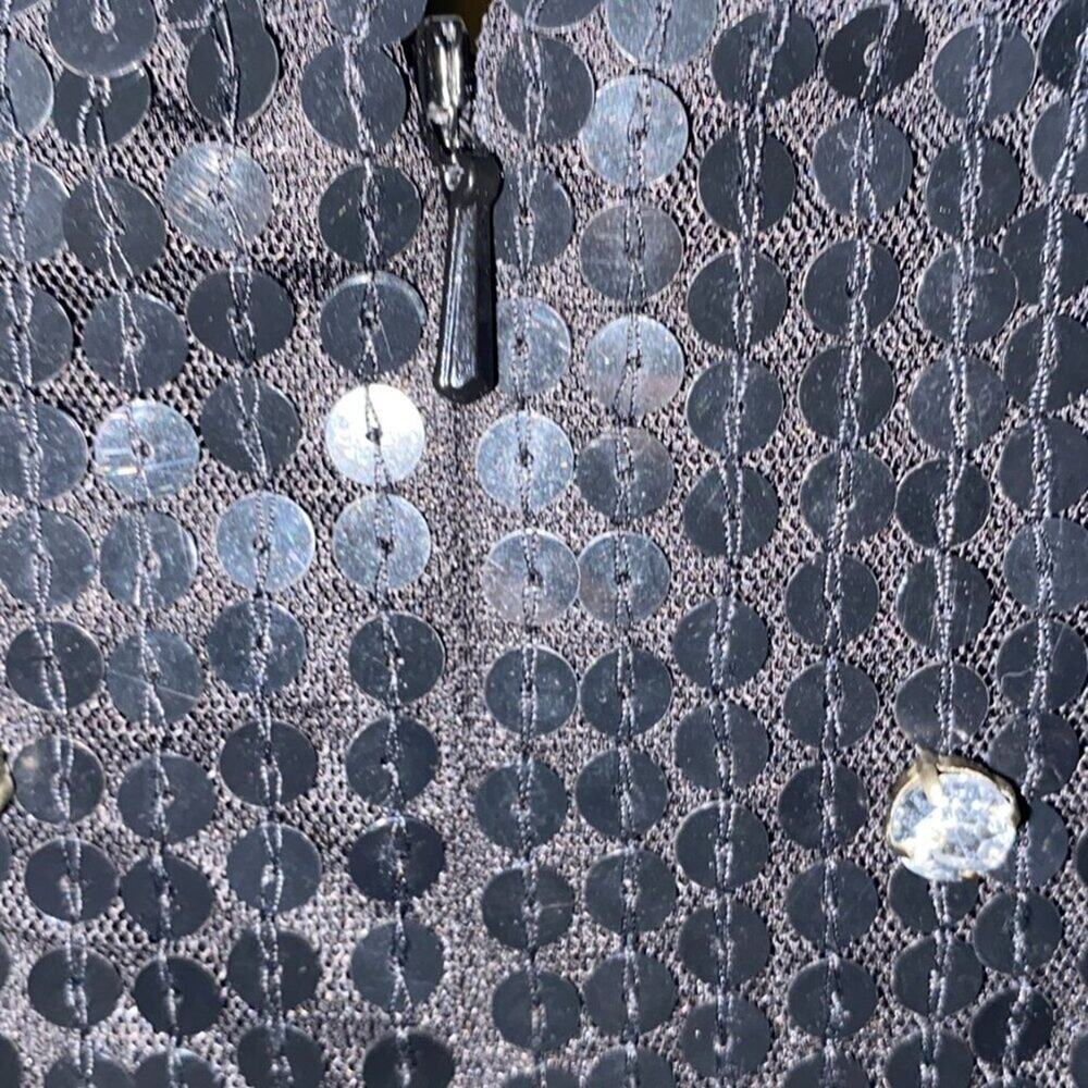Mac Duggal Dress With Black Sequins and Rhinestones. - Picture 7 of 14